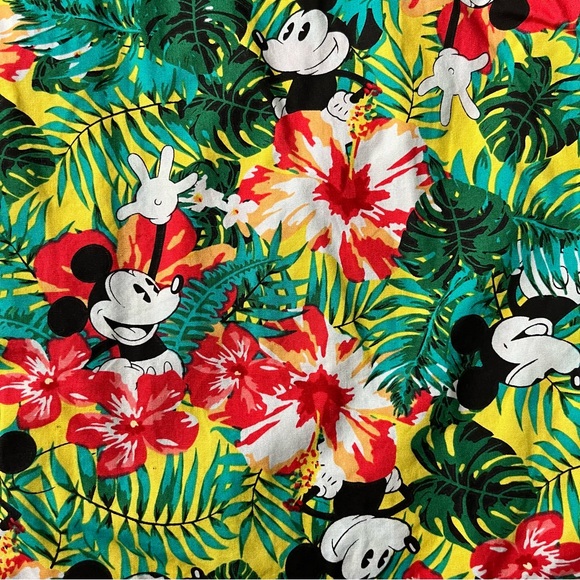 Disney Mickey Mouse Tropical Button-Up - Picture 3 of 3